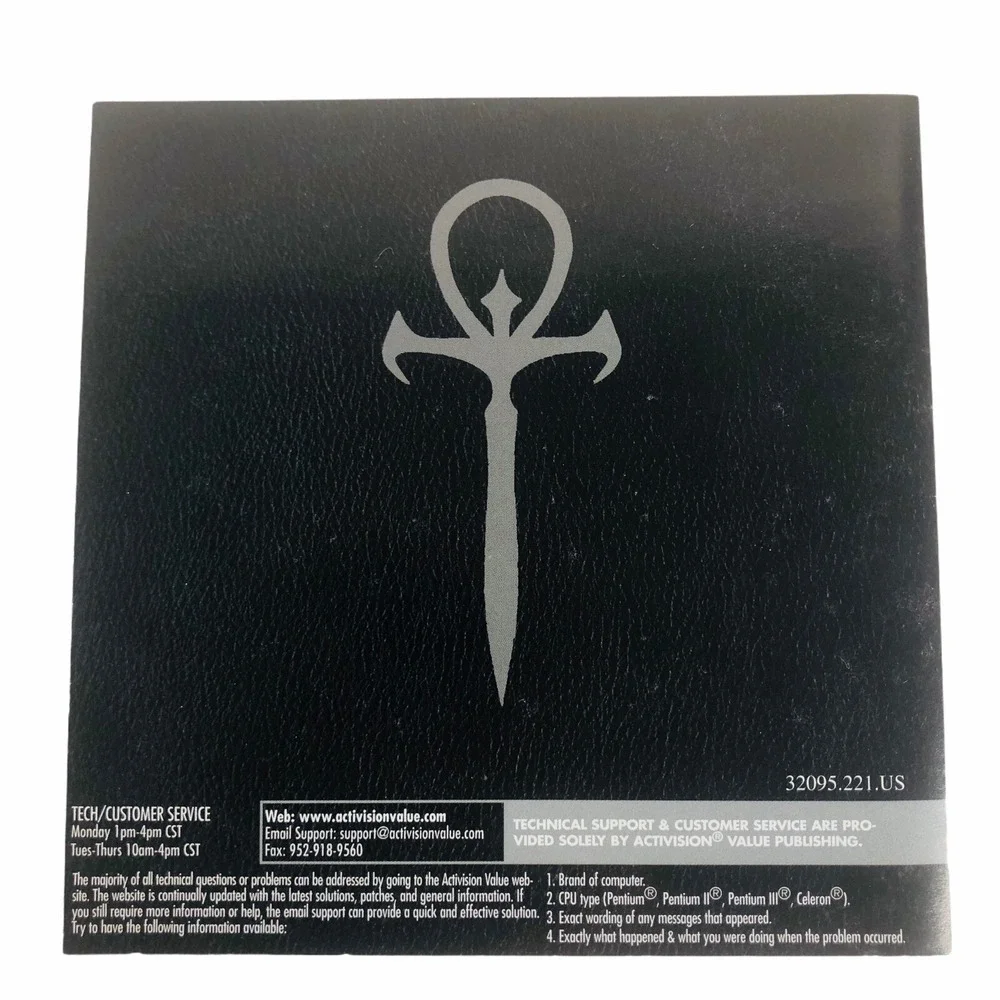Vampire The Masquerade Redemption PC Game 2 Disc Set Box NO Instruction Manual